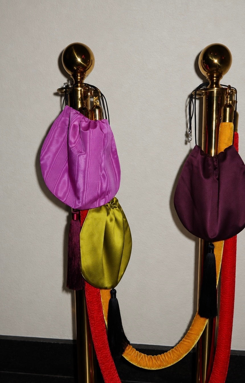 Jumbo Tassel Pochette in Lilac Moiré